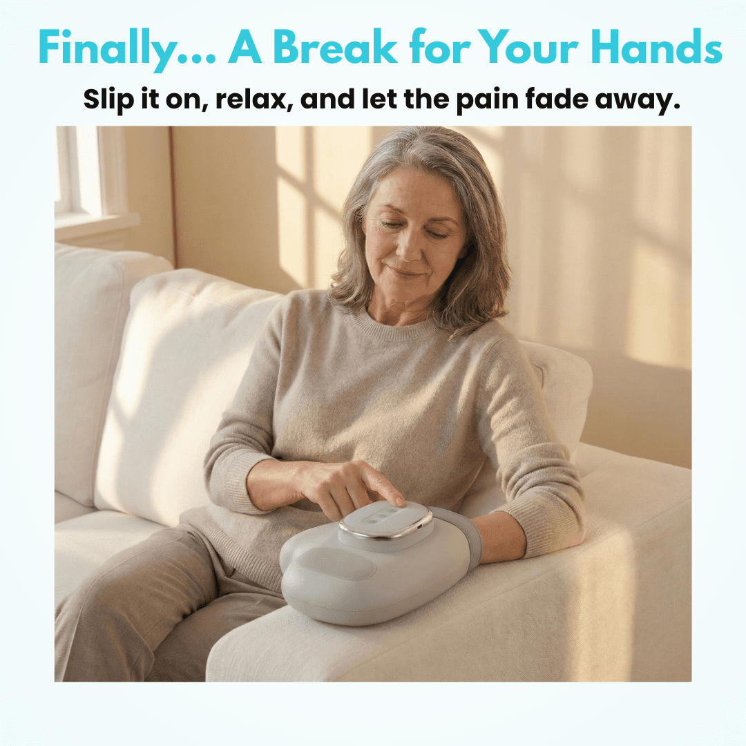 Hand Massager for Arthritis & Stiff, Aching Hands - Calmyse