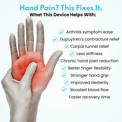 Hand Massager for Arthritis, Dupuytren's & Stiff Aching Hands