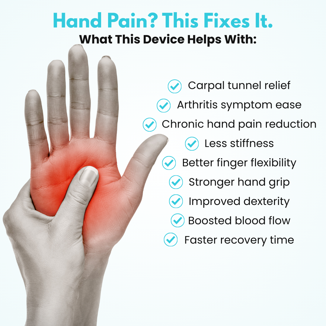 Hand Massager for Arthritis & Stiff, Aching Hands